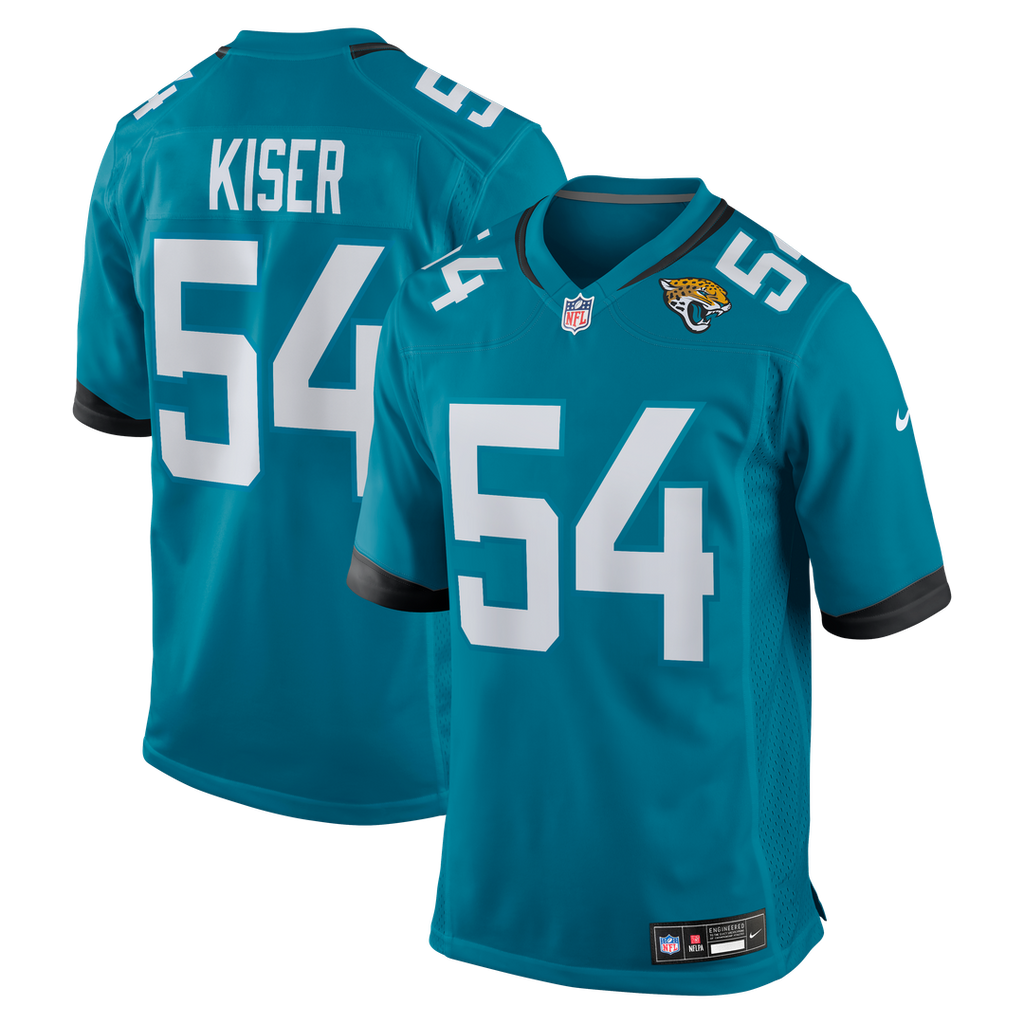 Jack Kiser Jacksonville Jaguars Nike Team Game Jersey - Teal Official NFL Team Apparel Football Fan Gear