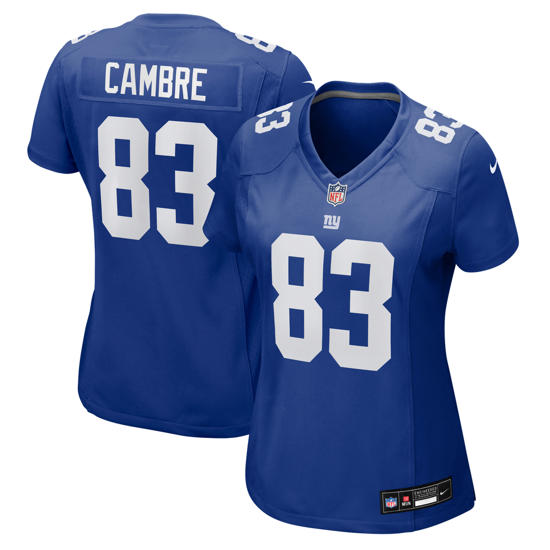 Dalen Cambre New York Giants Nike Women's Team Game Jersey - Royal Official NFL Team Apparel Football Fan Gear