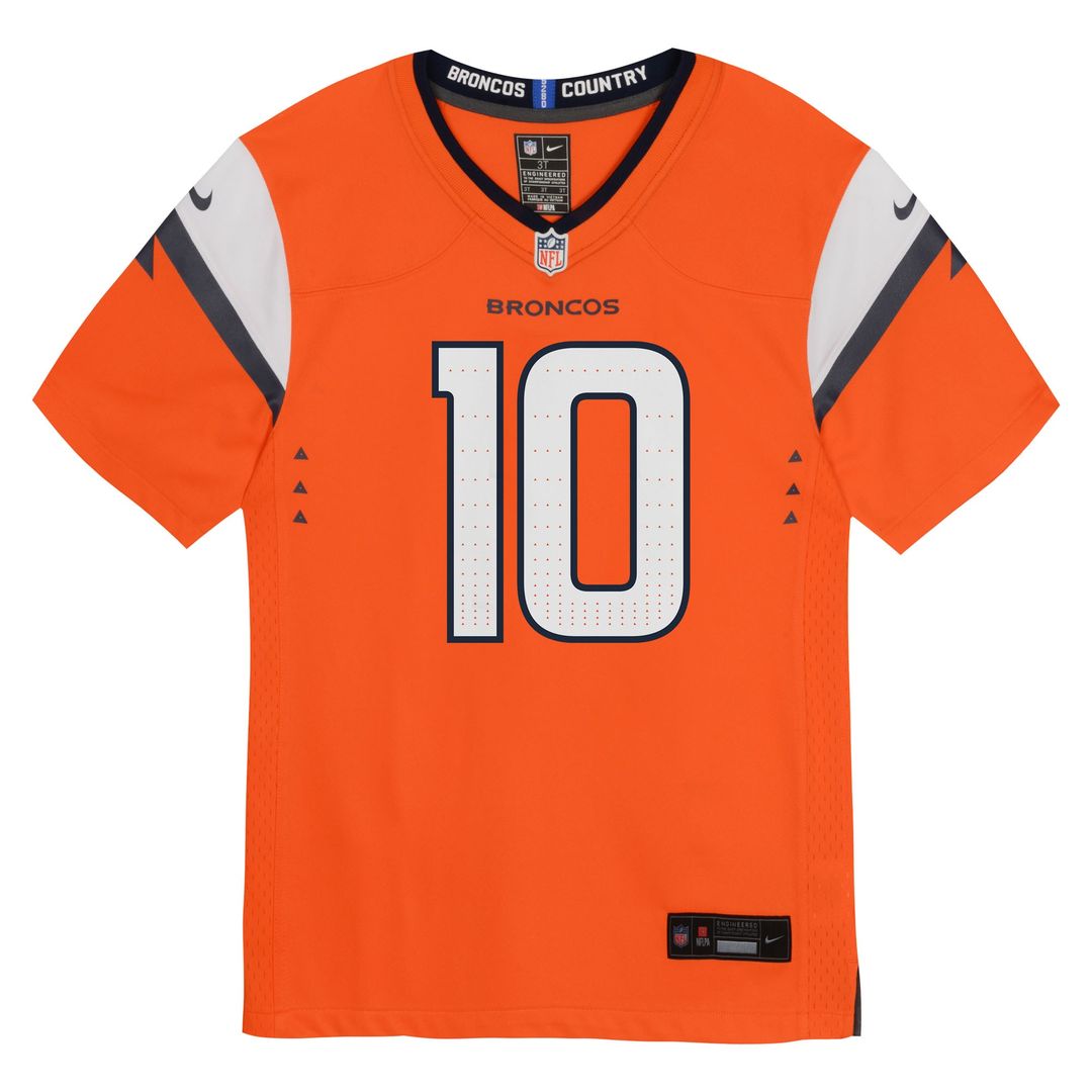Bo Nix Denver Broncos Nike Infant Team Player Game Jersey - Orange Official NFL Team Apparel Football Fan Gear