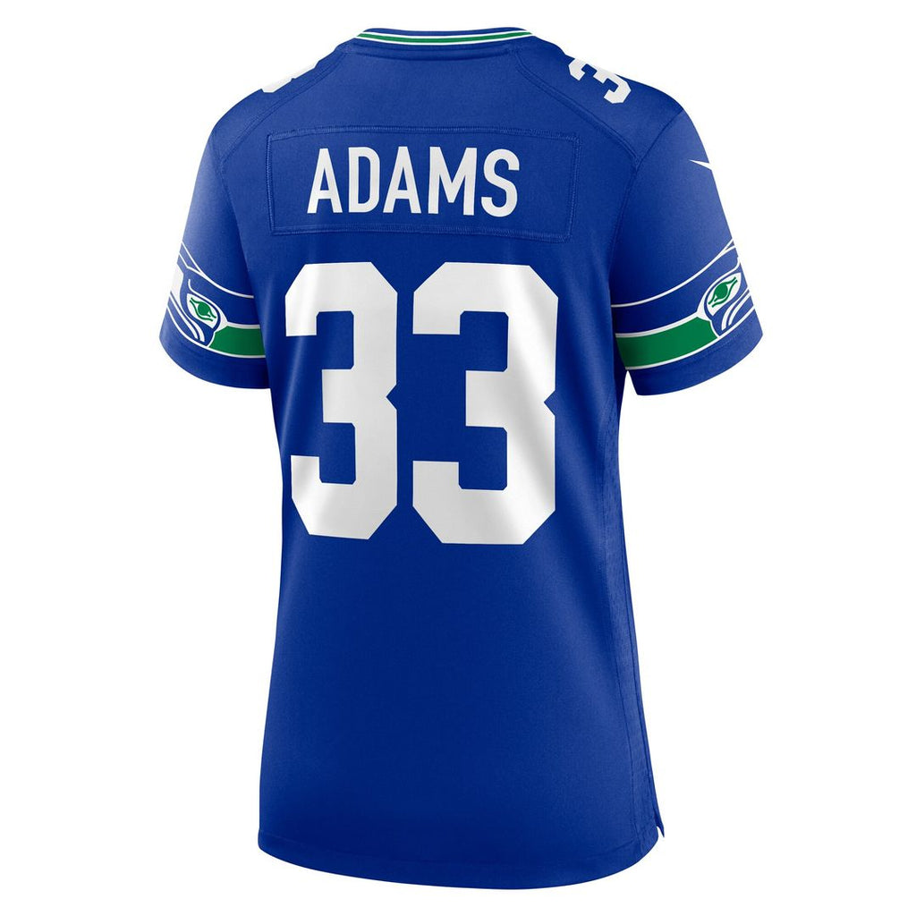 Jamal Adams Seattle Seahawks Nike Women's Throwback Player Game Jersey - Royal Official NFL Team Apparel Football Fan Gear
