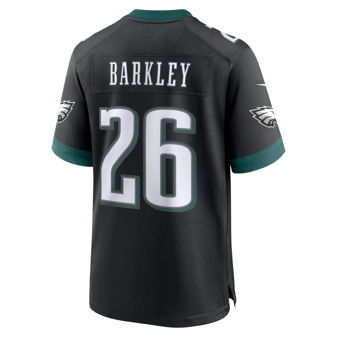 Saquon Barkley Philadelphia Eagles Nike Alternate Game Jersey - Black Official NFL Team Apparel Football Fan Gear