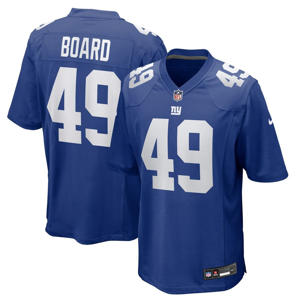 Chris Board New York Giants Nike Team Game Jersey - Royal Official NFL Team Apparel Football Fan Gear