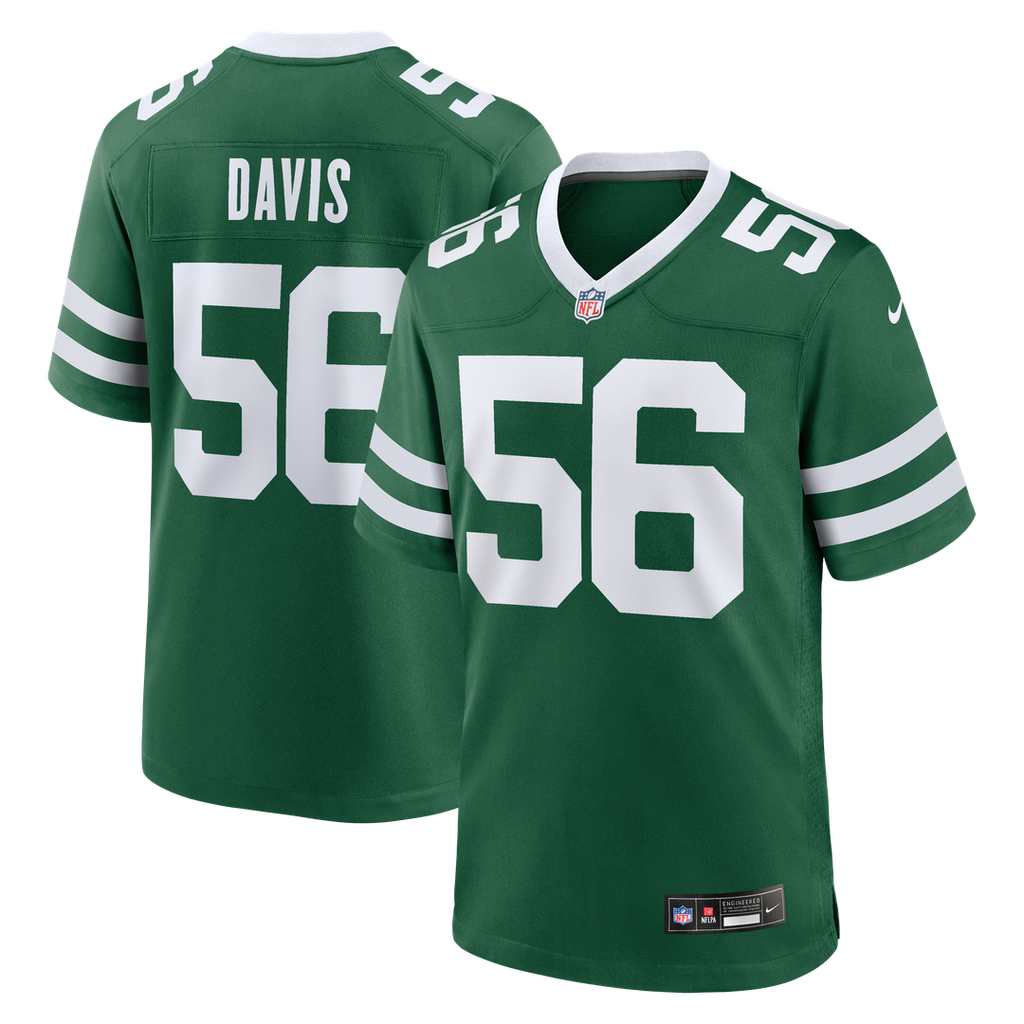 Demario Davis New York Jets Nike Team Game Jersey - Legacy Green Official NFL Team Apparel Football Fan Gear