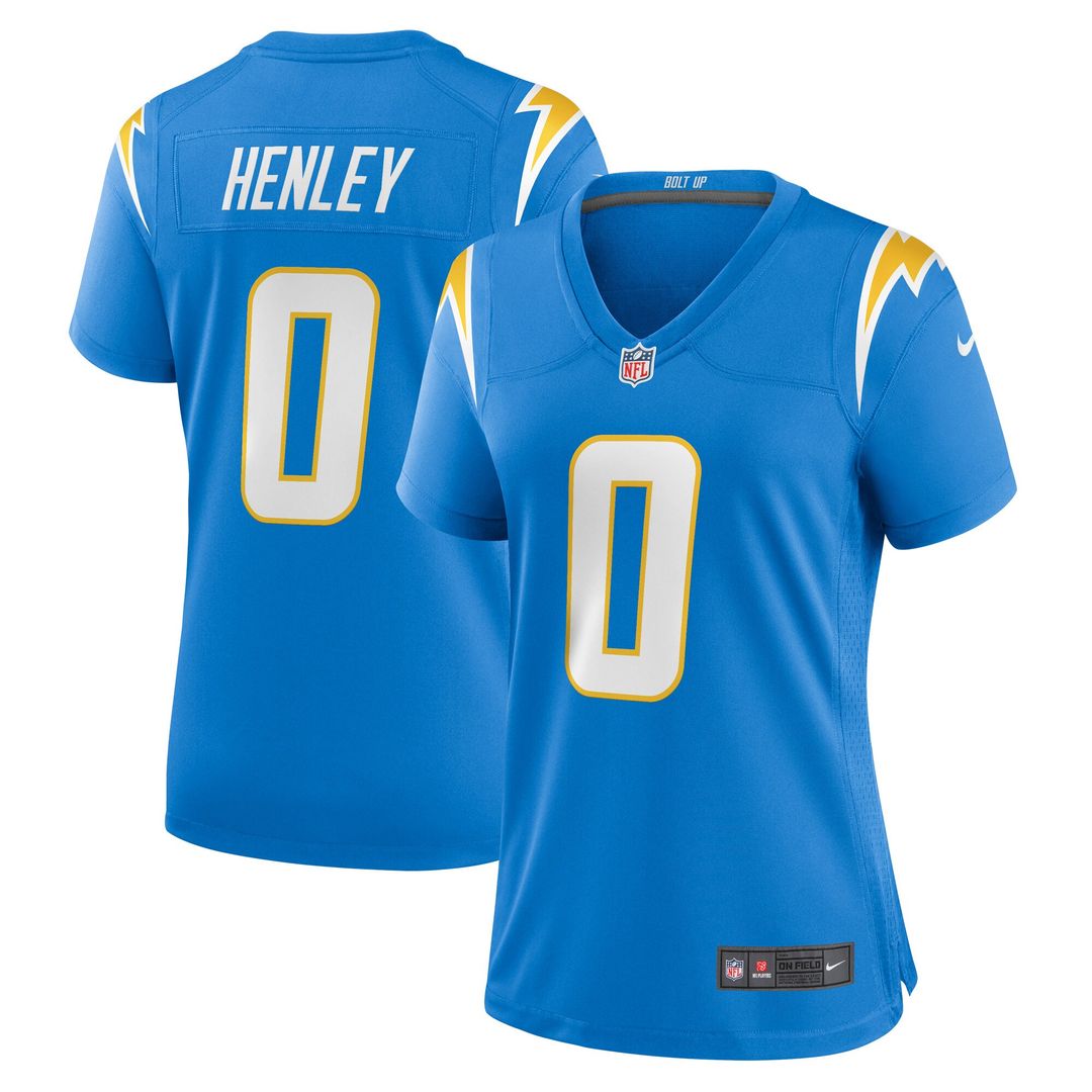 Daiyan Henley Los Angeles Chargers Nike Women's Team Game Jersey - Powder Blue Official NFL Team Apparel Football Fan Gear