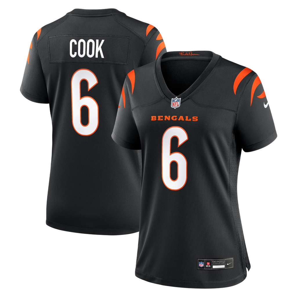 Bryan Cook Cincinnati Bengals Nike Women's Team Game Jersey - Black Official NFL Team Apparel Football Fan Gear