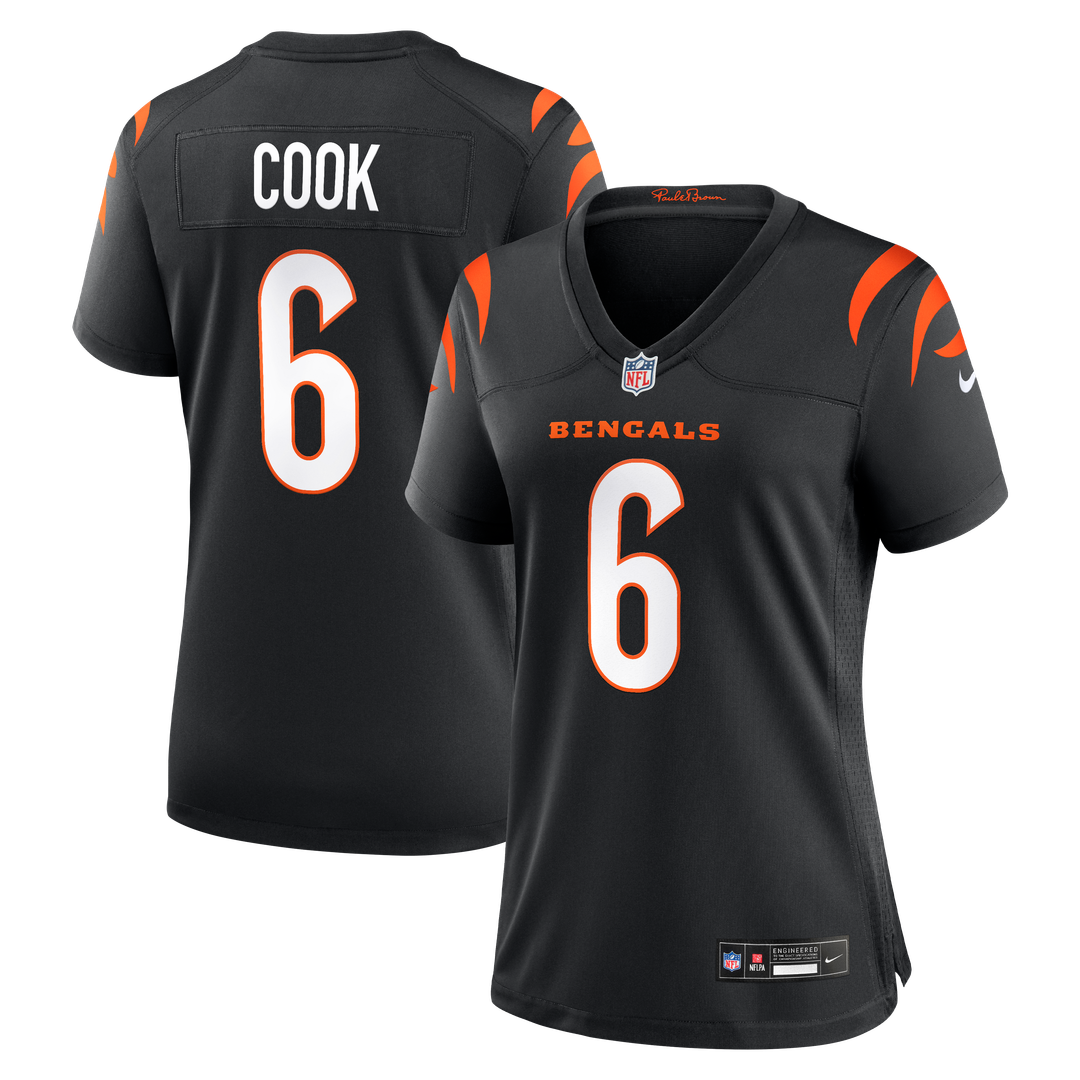 Bryan Cook Cincinnati Bengals Nike Women's Team Game Jersey - Black Official NFL Team Apparel Football Fan Gear