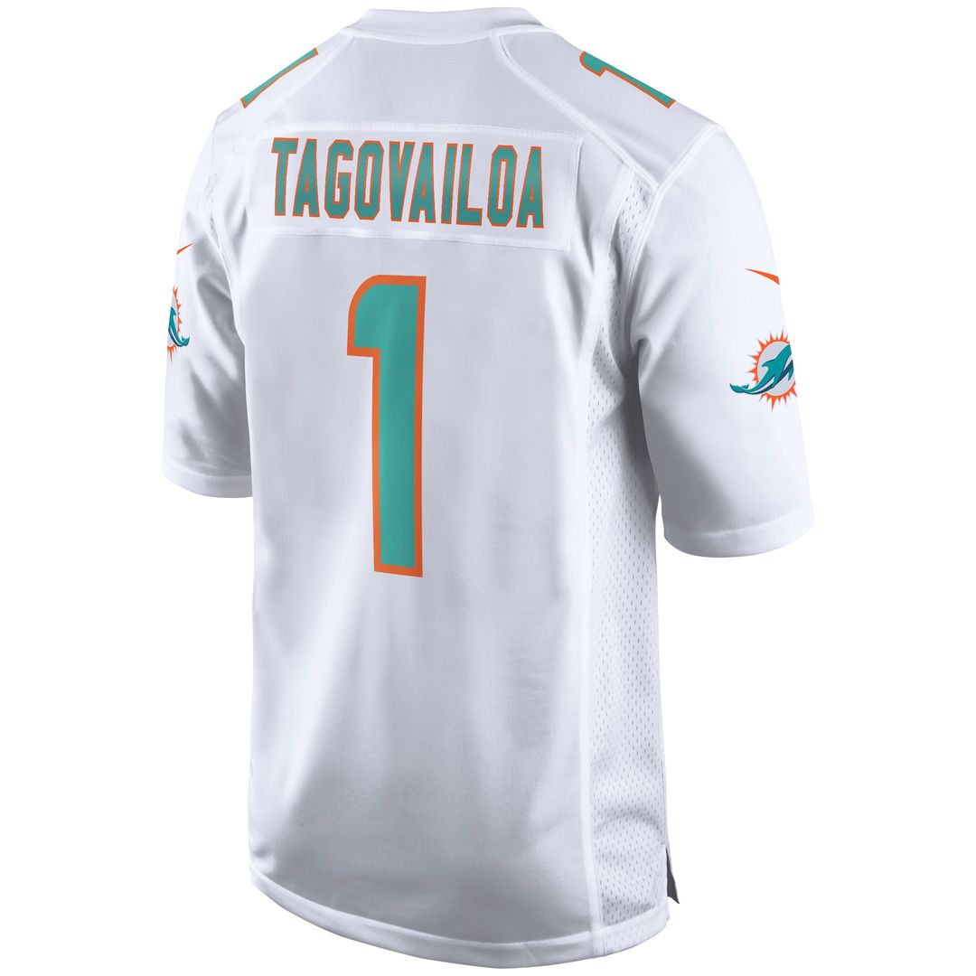 Tua Tagovailoa Miami Dolphins Nike Game Jersey - White Official NFL Team Apparel Football Fan Gear