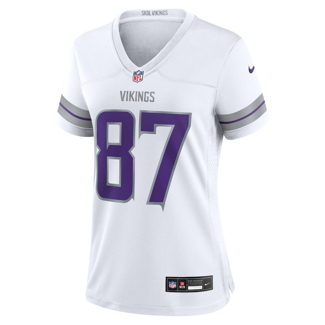 T.J. Hockenson Minnesota Vikings Nike Women's Alternate Game Player Jersey - White Official NFL Team Apparel Football Fan Gear