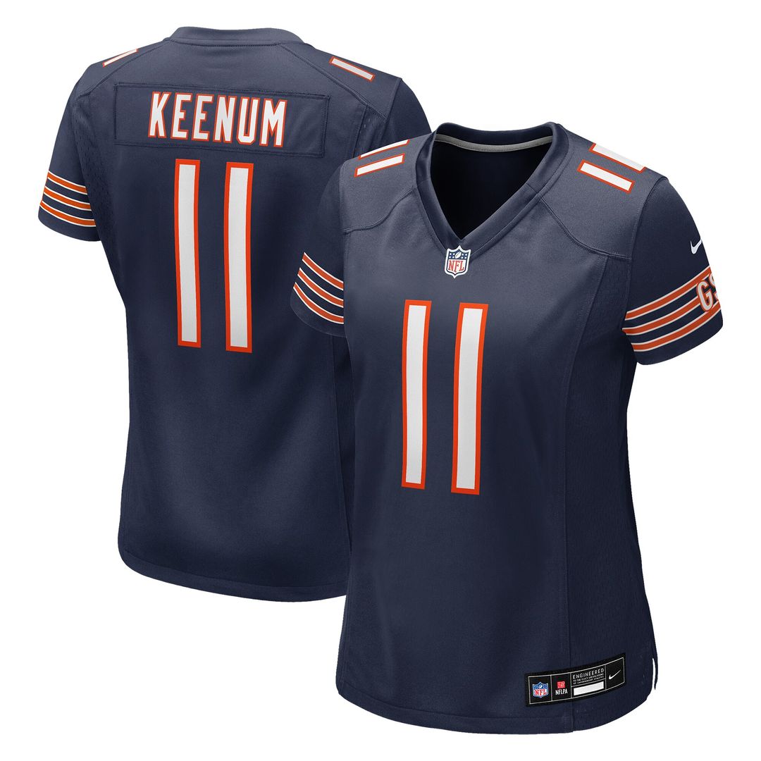 Case Keenum Chicago Bears Nike Women's Team Game Jersey - Navy Official NFL Team Apparel Football Fan Gear