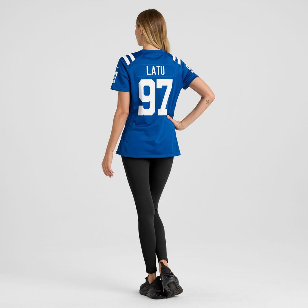 Laiatu Latu Indianapolis Colts Nike Women's Game Jersey - Royal Official NFL Team Apparel Football Fan Gear