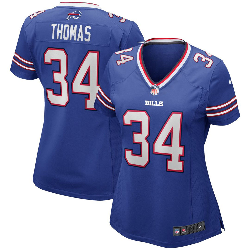 Thurman Thomas Buffalo Bills Nike Women's Game Retired Player Jersey - Royal Official NFL Team Apparel Football Fan Gear
