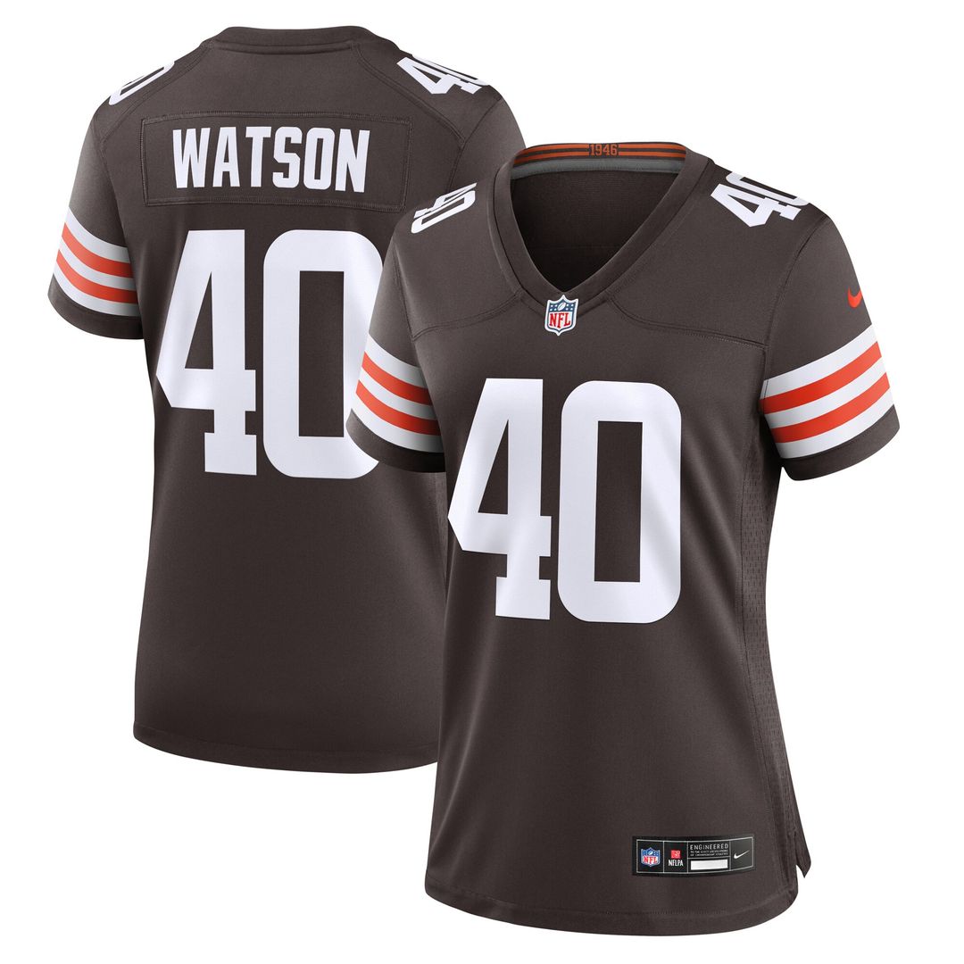 Nathaniel Watson Cleveland Browns Nike Women's Game Jersey - Brown Official NFL Team Apparel Football Fan Gear