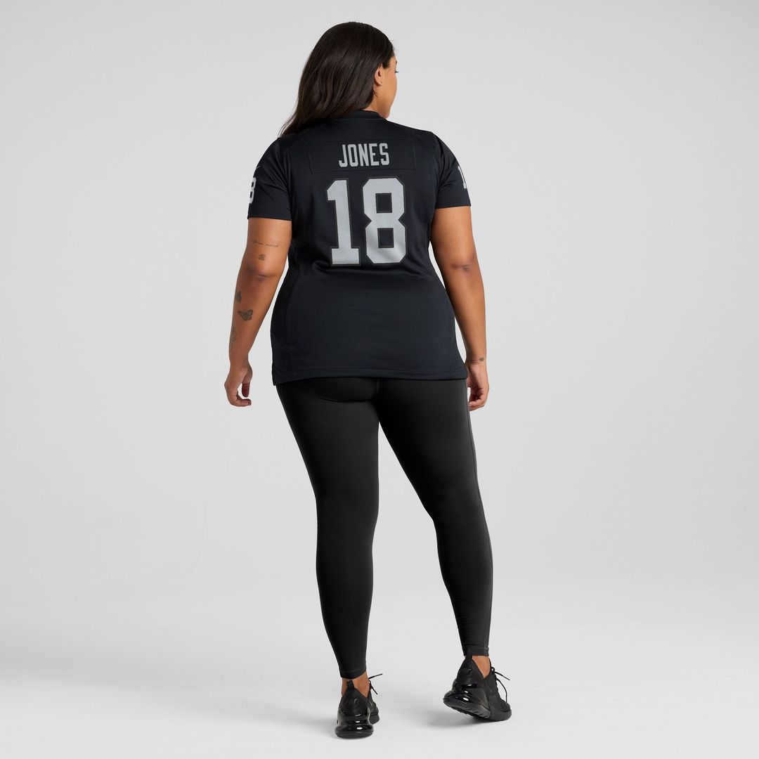 Jack Jones Las Vegas Raiders Nike Women's Game Jersey - Black Official NFL Team Apparel Football Fan Gear