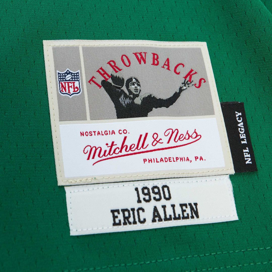 Eric Allen Philadelphia Eagles Mitchell & Ness Legacy Replica Jersey - Kelly Green Official NFL Team Apparel Football Fan Gear
