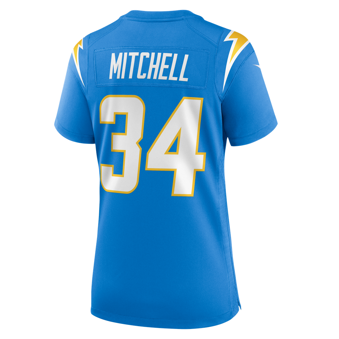 Keaton Mitchell Los Angeles Chargers Nike Women's Team Game Jersey - Powder Blue Official NFL Team Apparel Football Fan Gear