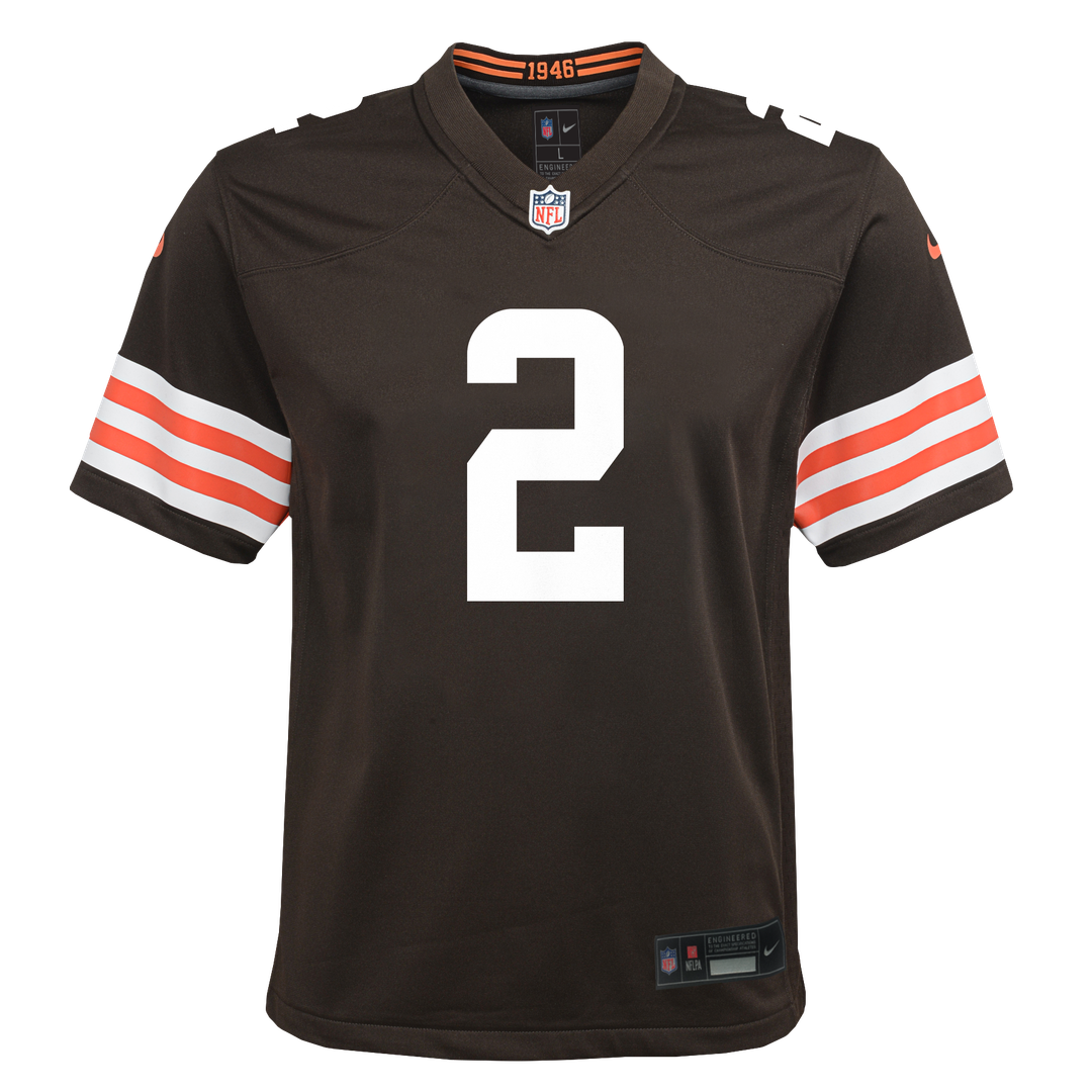 Shedeur Sanders Cleveland Browns Nike Youth Game Jersey - Brown Official NFL Team Apparel Football Fan Gear
