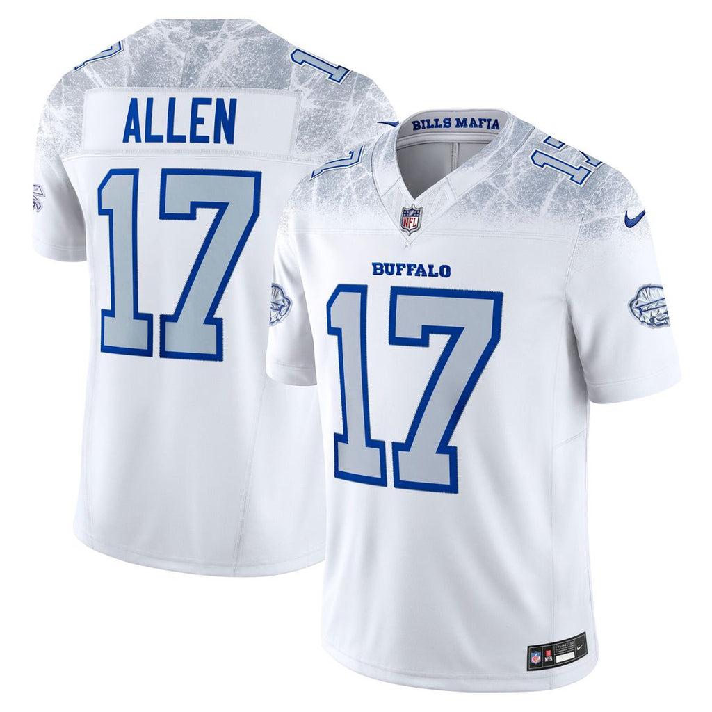 Josh Allen Buffalo Bills Nike 2025 Rivalries Collection Stitched Limited Jersey - White Official NFL Team Apparel Football Fan Gear