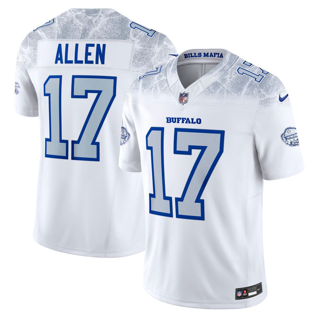 Josh Allen Buffalo Bills Nike 2025 Rivalries Collection Stitched Limited Jersey - White Official NFL Team Apparel Football Fan Gear