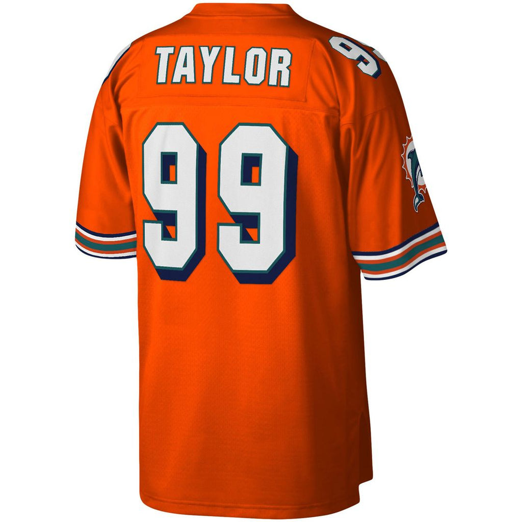 Jason Taylor Miami Dolphins Mitchell & Ness Big & Tall 2004 Retired Player Replica Jersey - Orange Official NFL Team Apparel Football Fan Gear