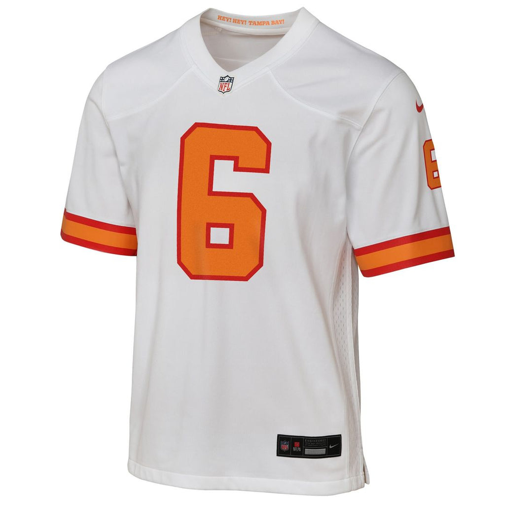 Baker Mayfield '76 Tampa Bay Buccaneers Youth Game Jersey - White Official NFL Team Apparel Football Fan Gear