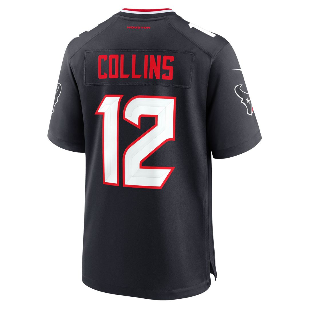 Nico Collins Houston Texans Nike Alternate Game Jersey - Red Official NFL Team Apparel Football Fan Gear