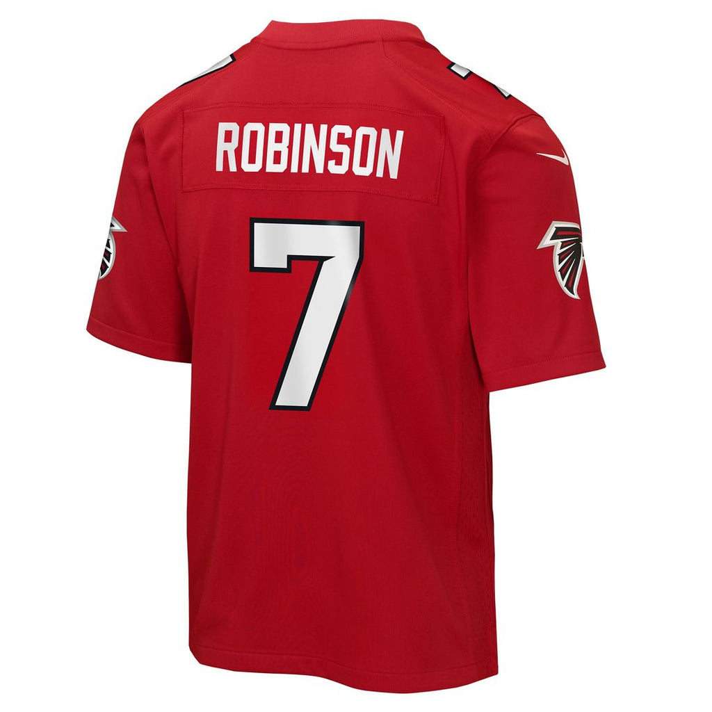 Bijan Robinson Atlanta Falcons Nike Youth Game Jersey - White Official NFL Team Apparel Football Fan Gear