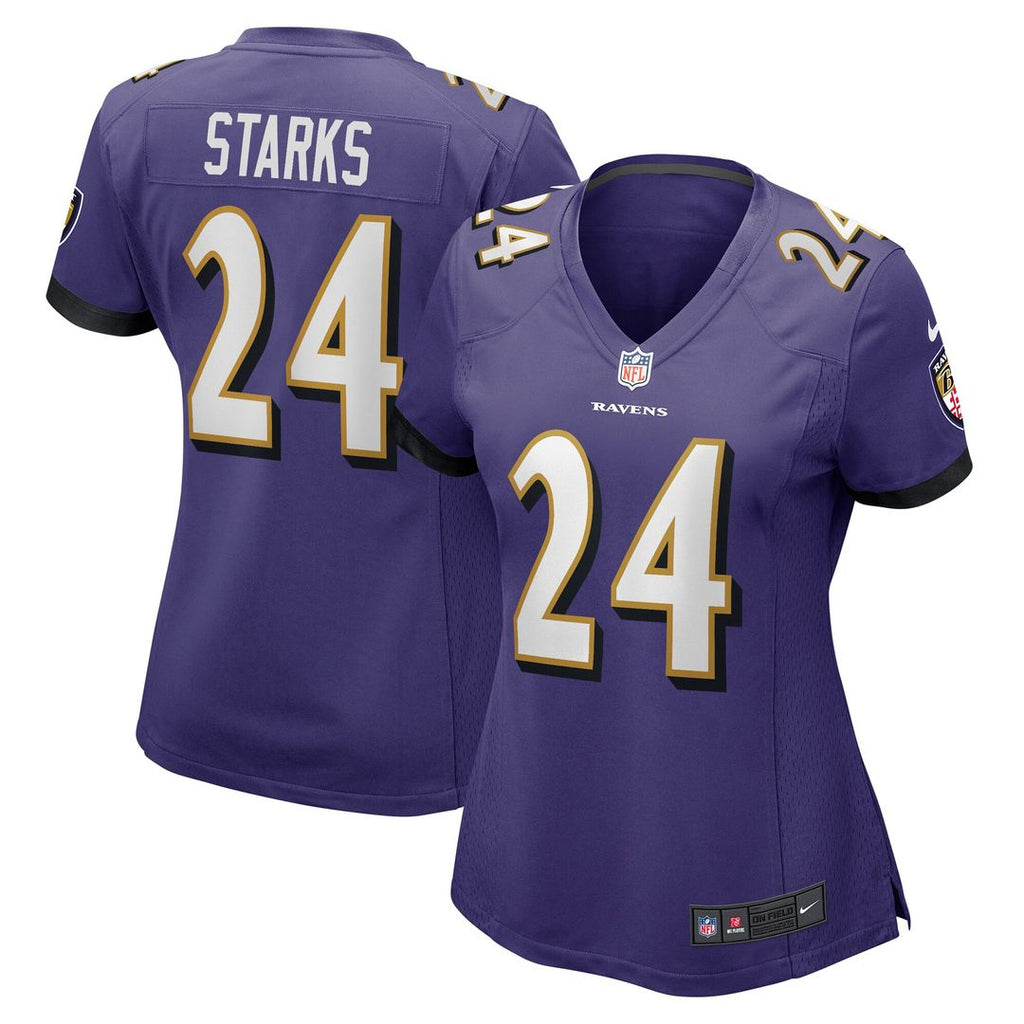 Malaki Starks Baltimore Ravens Nike Women's Team Game Jersey - Purple Official NFL Team Apparel Football Fan Gear
