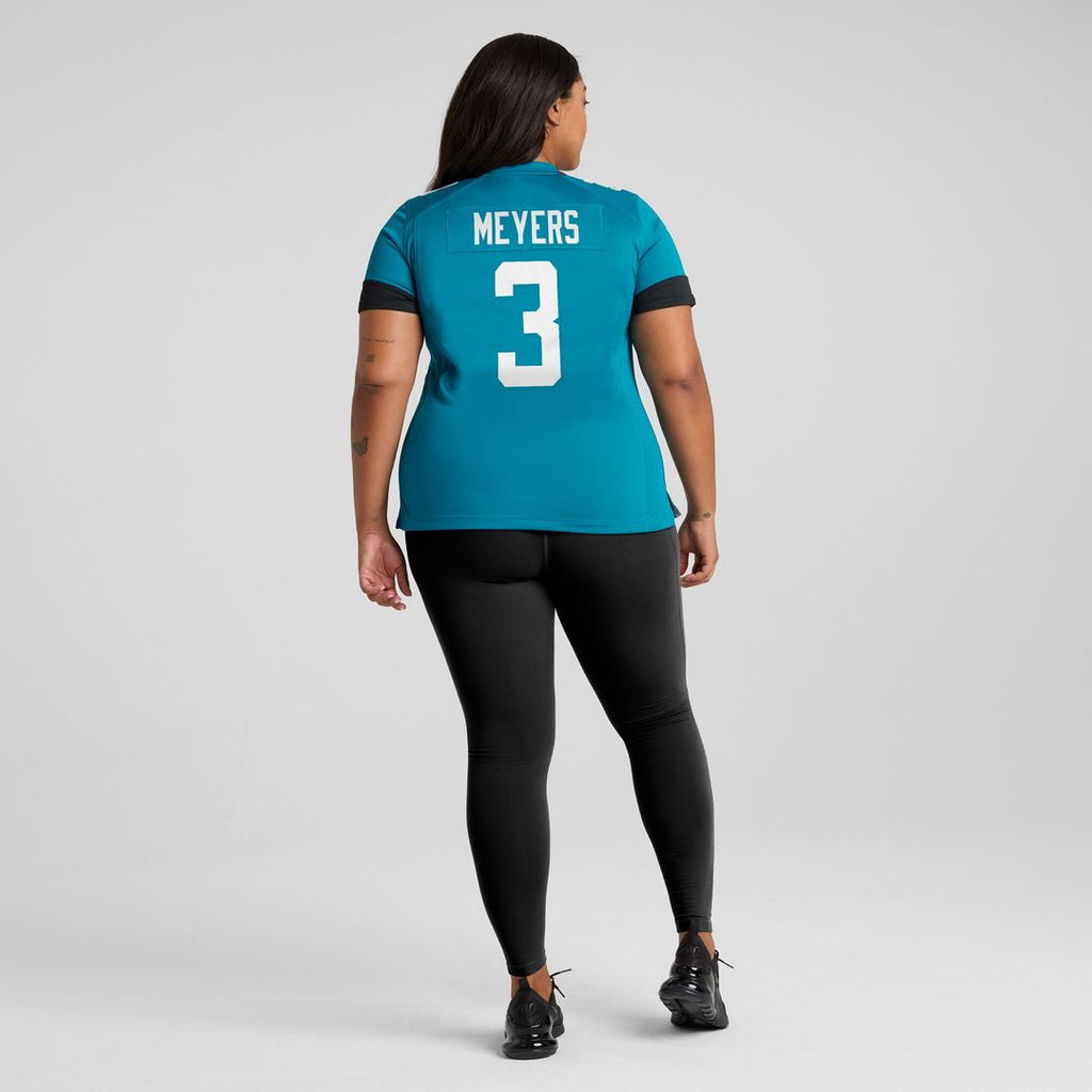 Jakobi Meyers Jacksonville Jaguars Nike Women's Team Game Jersey - Teal Official NFL Team Apparel Football Fan Gear