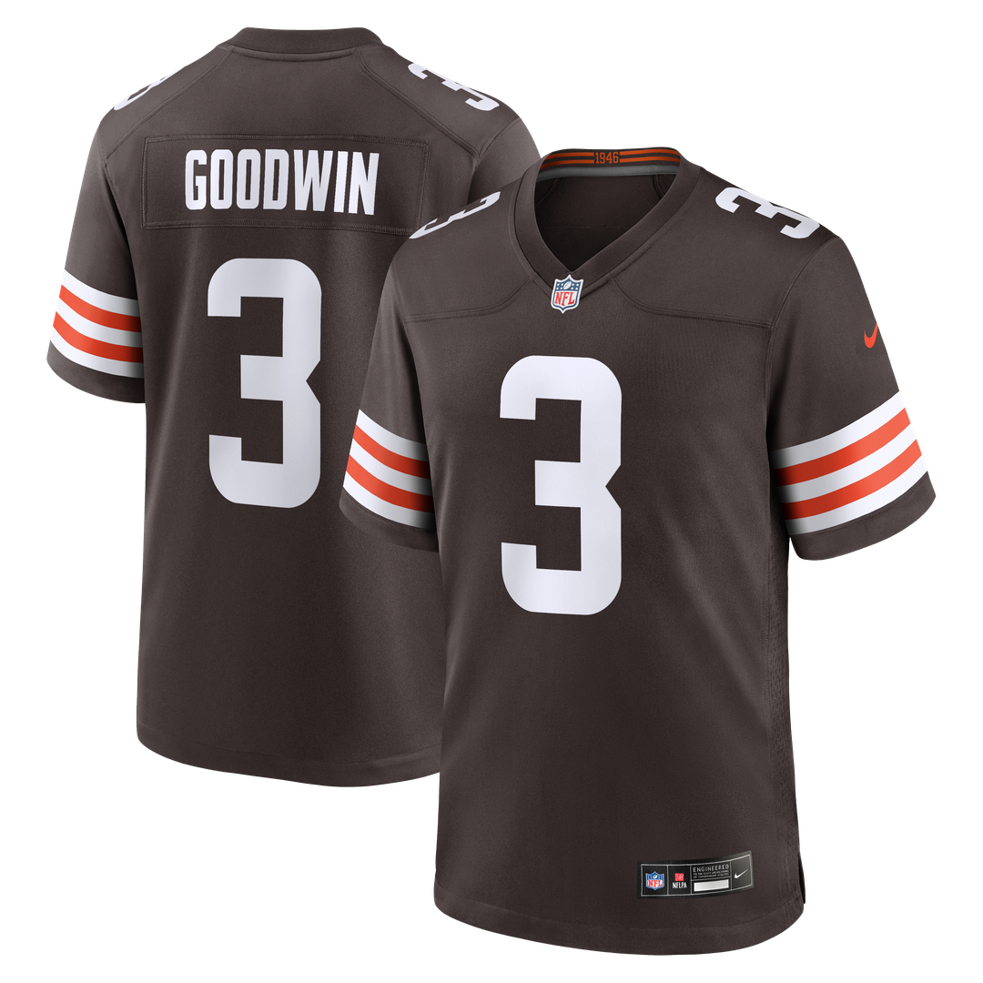 Marquise Goodwin Cleveland Browns Nike Team Game Jersey - Brown Official NFL Team Apparel Football Fan Gear
