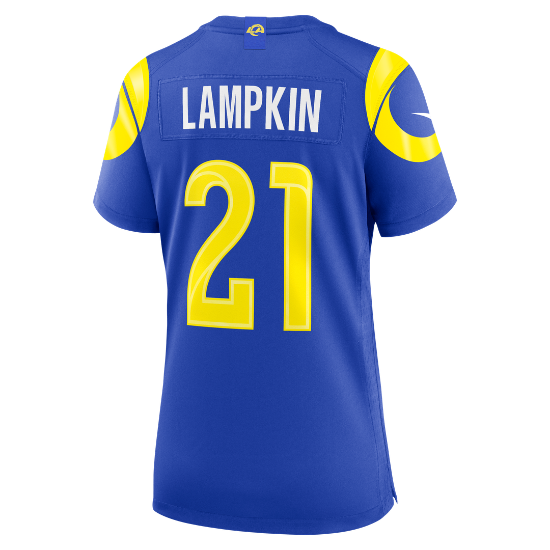 Cam Lampkin Los Angeles Rams Nike Women's Team Game Jersey - Royal Official NFL Team Apparel Football Fan Gear