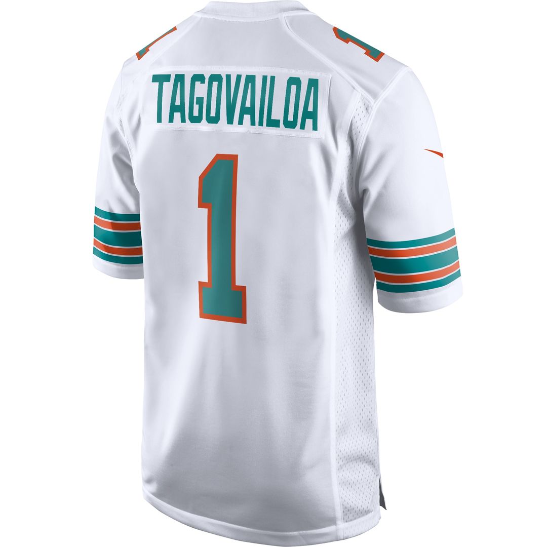 Tua Tagovailoa Miami Dolphins Nike 2nd Alternate Game Jersey - White Official NFL Team Apparel Football Fan Gear