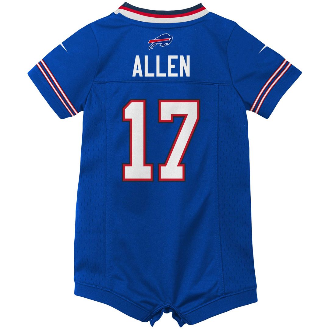 Josh Allen Buffalo Bills Nike Newborn & Infant Romper Jersey - Royal Official NFL Team Apparel Football Fan Gear