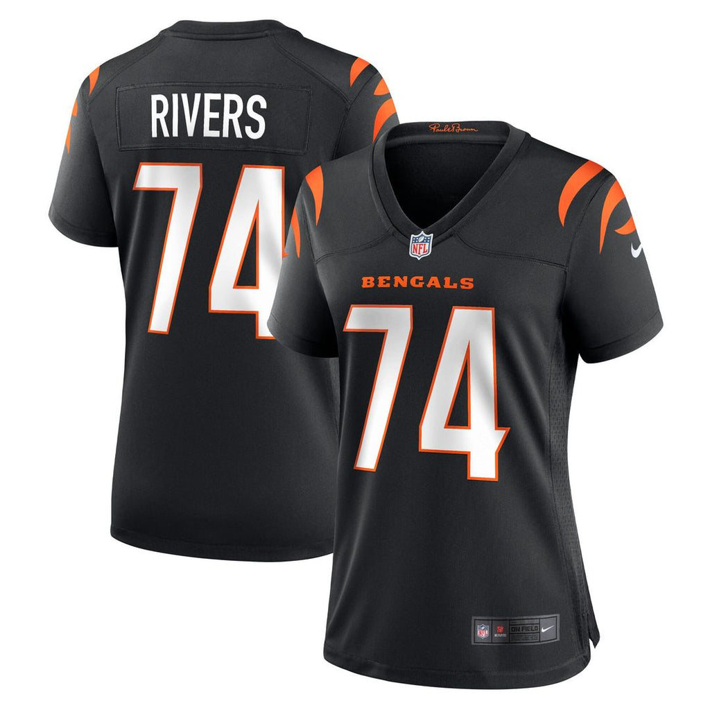Jalen Rivers Cincinnati Bengals Nike Women's Team Game Jersey - Black Official NFL Team Apparel Football Fan Gear