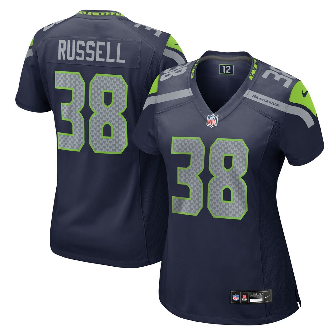 Brady Russell Seattle Seahawks Nike Women's Team Game Jersey - College Navy Official NFL Team Apparel Football Fan Gear