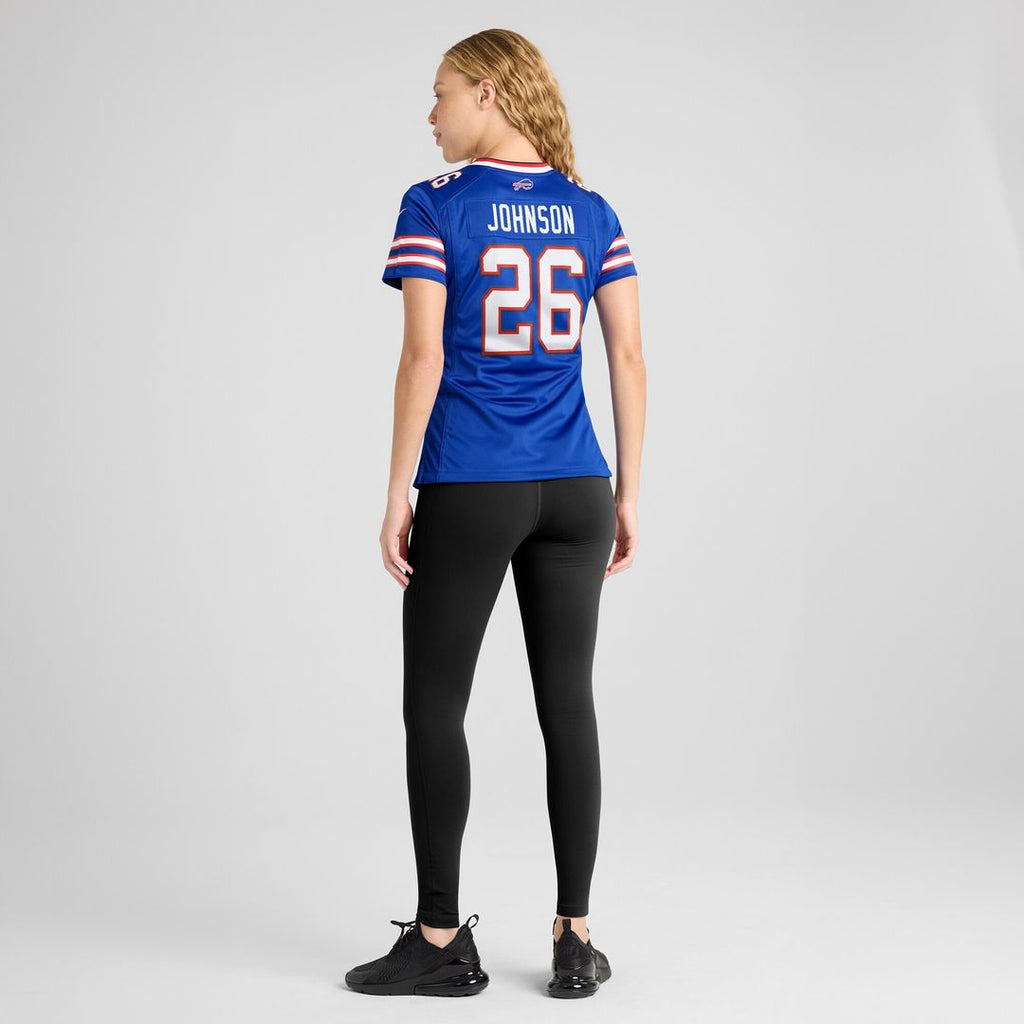 Ty Johnson Buffalo Bills Nike Women's Team Game Jersey - Royal Official NFL Team Apparel Football Fan Gear