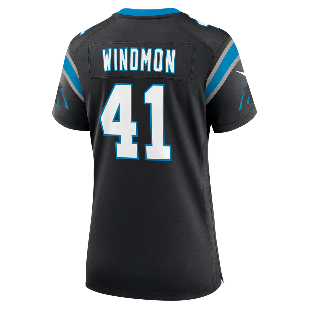 Jacoby Windmon Carolina Panthers Nike Women's Team Game Jersey - Black Official NFL Team Apparel Football Fan Gear