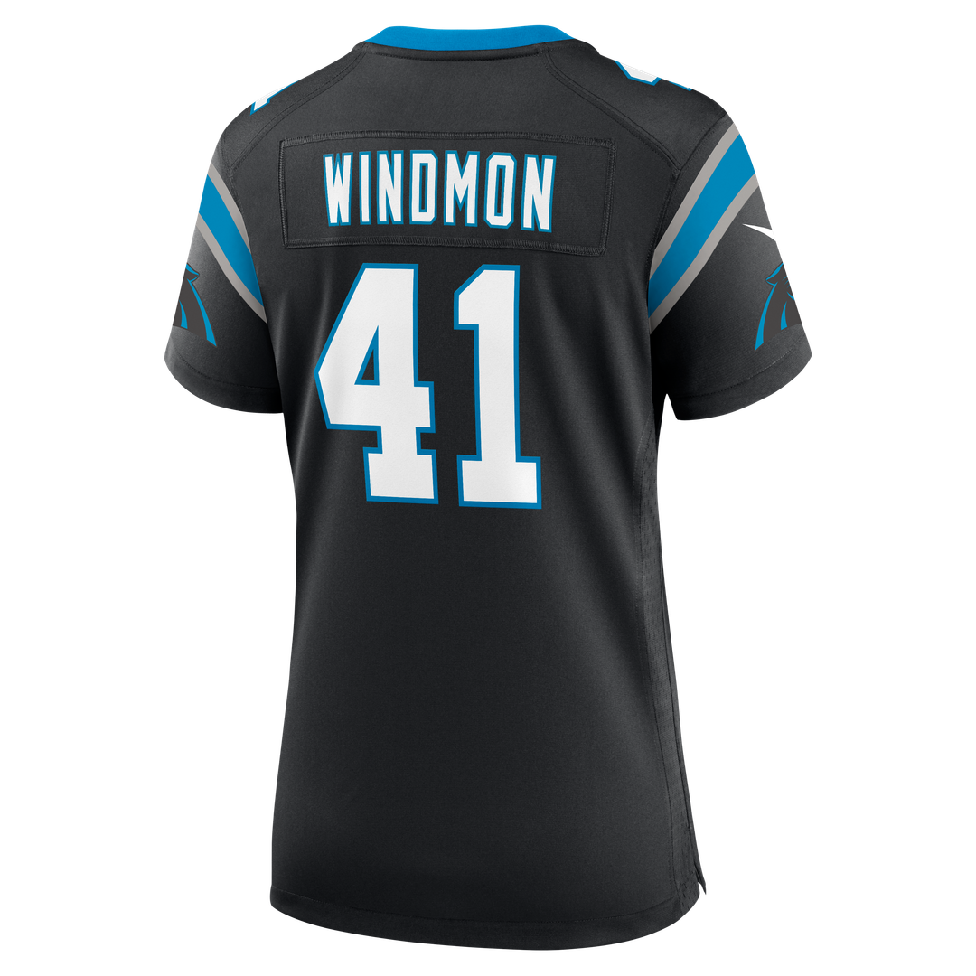 Jacoby Windmon Carolina Panthers Nike Women's Team Game Jersey - Black Official NFL Team Apparel Football Fan Gear