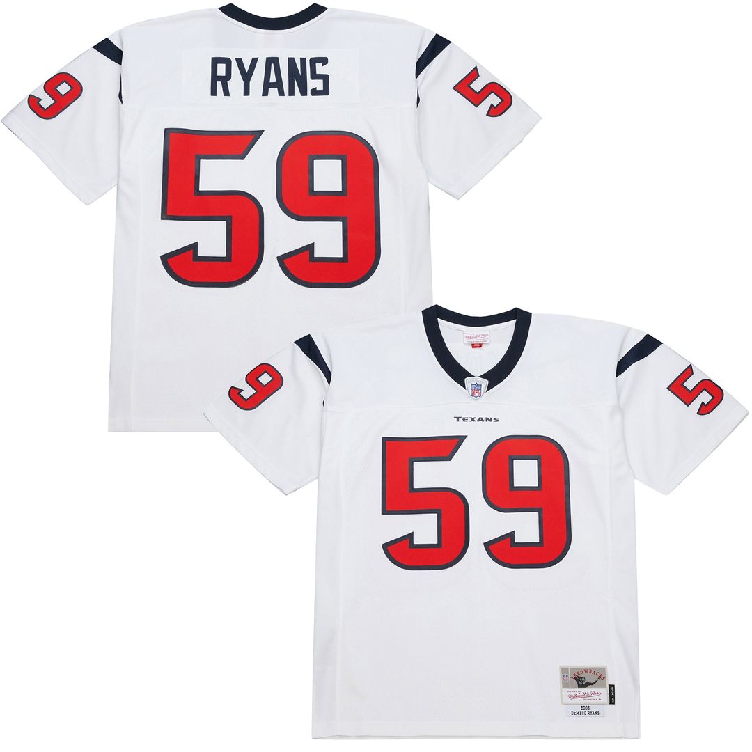 DeMeco Ryans Houston Texans Mitchell & Ness 2006 Legacy Replica Jersey - White Official NFL Team Apparel Football Fan Gear