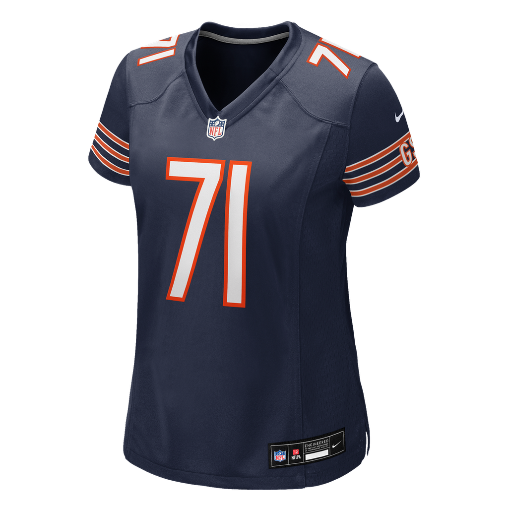 Jedrick Wills Jr. Chicago Bears Nike Women's Team Game Jersey - Navy Official NFL Team Apparel Football Fan Gear