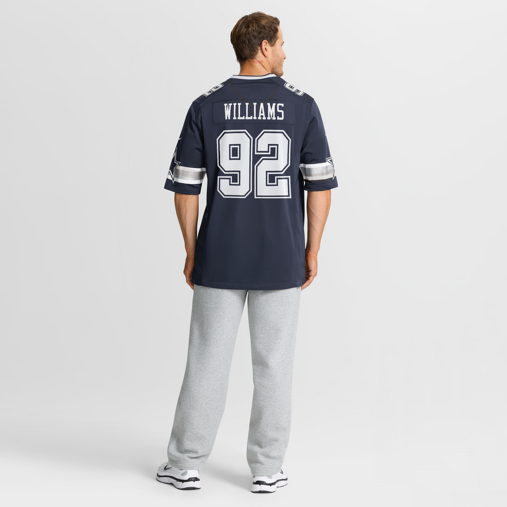 Quinnen Williams Dallas Cowboys Nike Team Game Jersey - Navy Official NFL Team Apparel Football Fan Gear