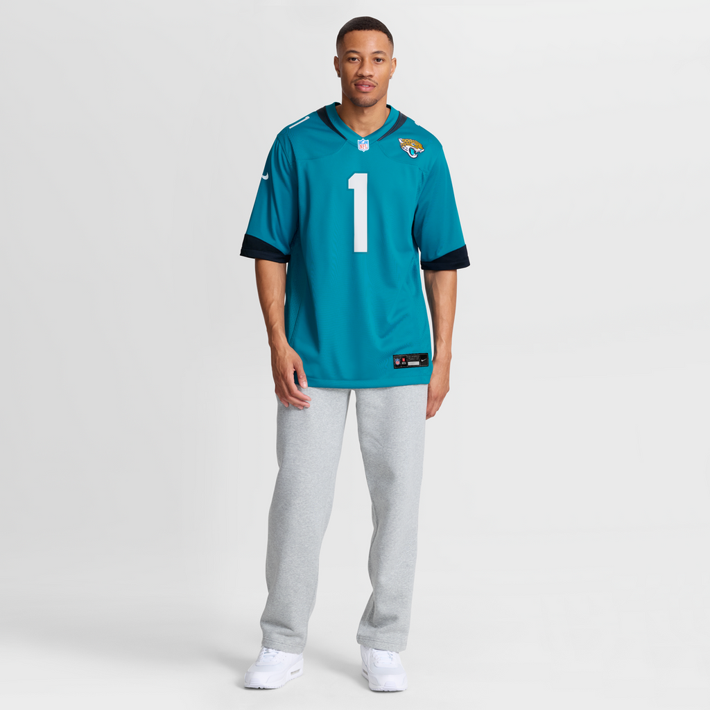 Travis Etienne Jacksonville Jaguars Nike Game Jersey - Teal Official NFL Team Apparel Football Fan Gear