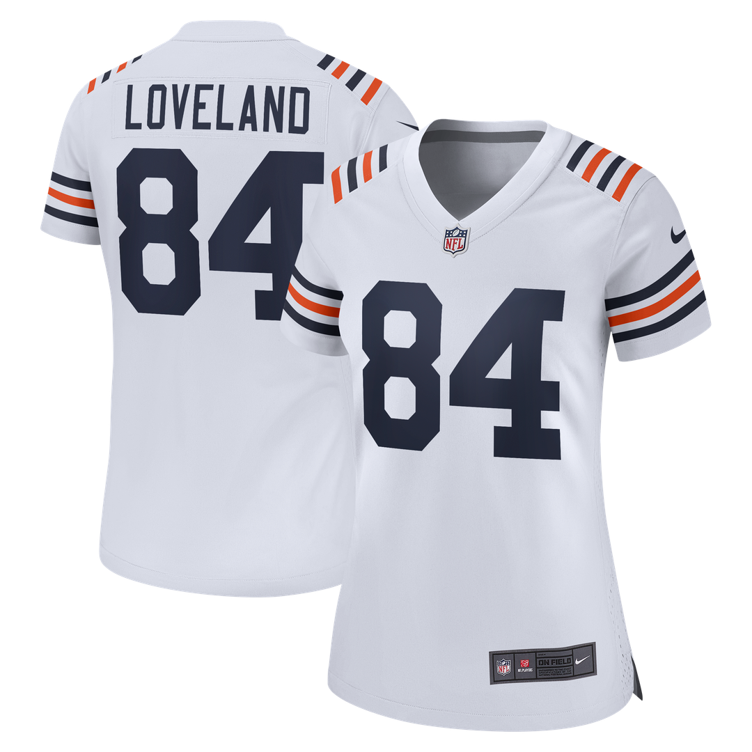 Colston Loveland Chicago Bears Nike Women's Alternate Game Jersey - White Official NFL Team Apparel Football Fan Gear
