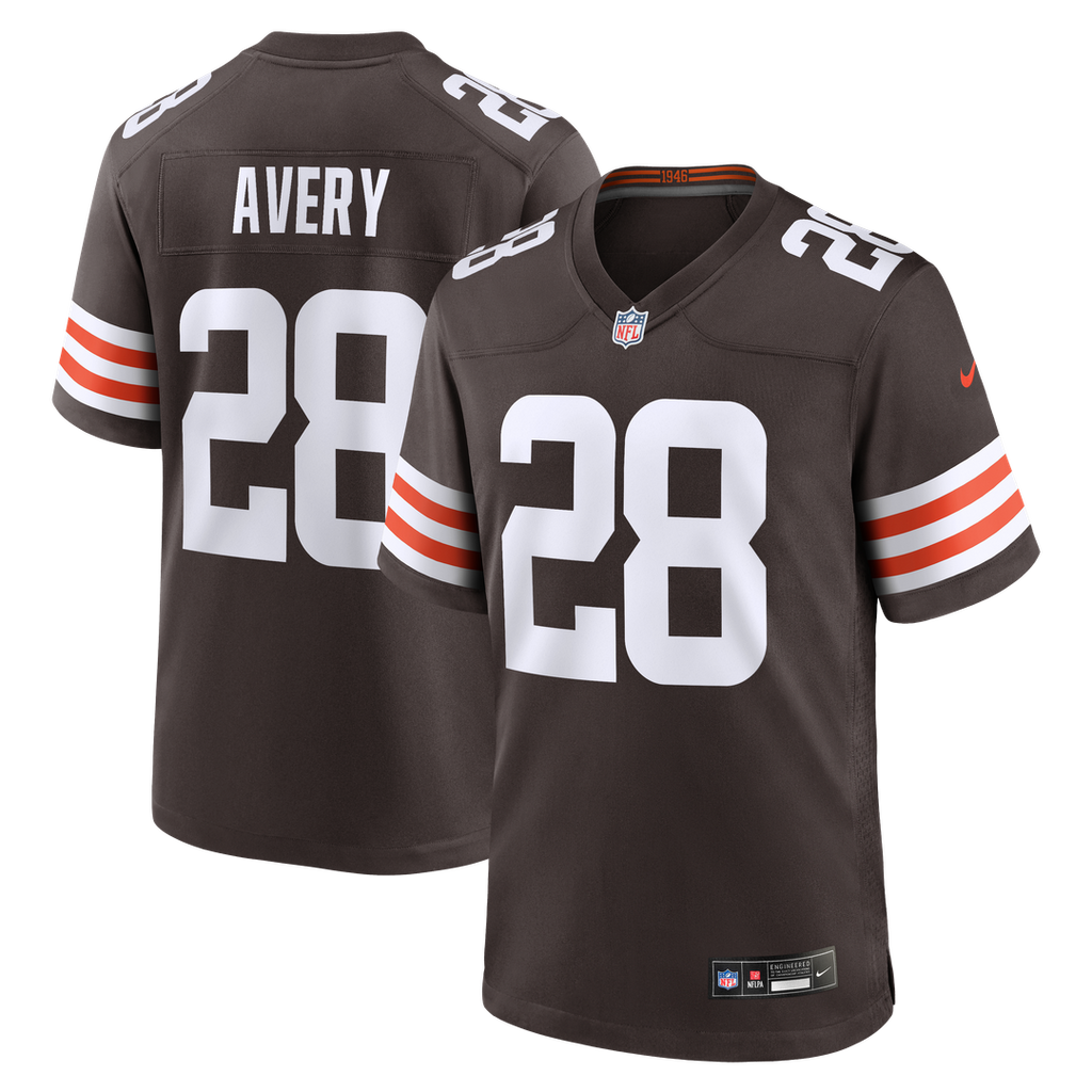 Tre Avery Cleveland Browns Nike Team Game Jersey - Brown Official NFL Team Apparel Football Fan Gear