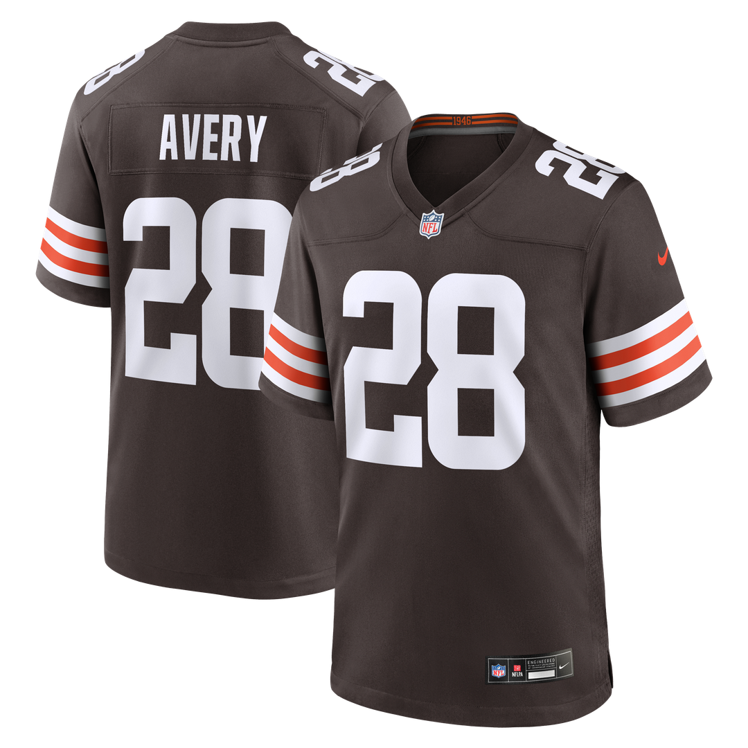 Tre Avery Cleveland Browns Nike Team Game Jersey - Brown Official NFL Team Apparel Football Fan Gear