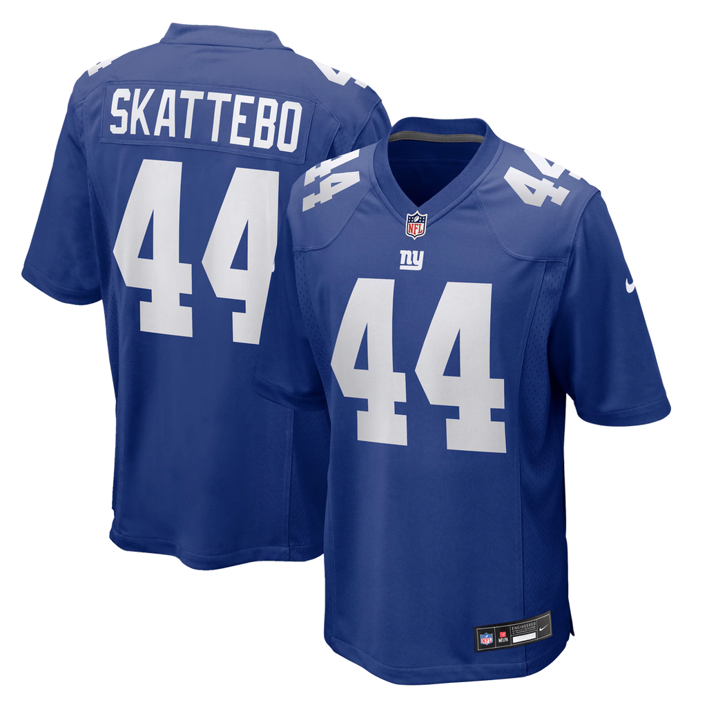 Cam Skattebo New York Giants Nike Team Game Player Jersey - Royal Official NFL Team Apparel Football Fan Gear