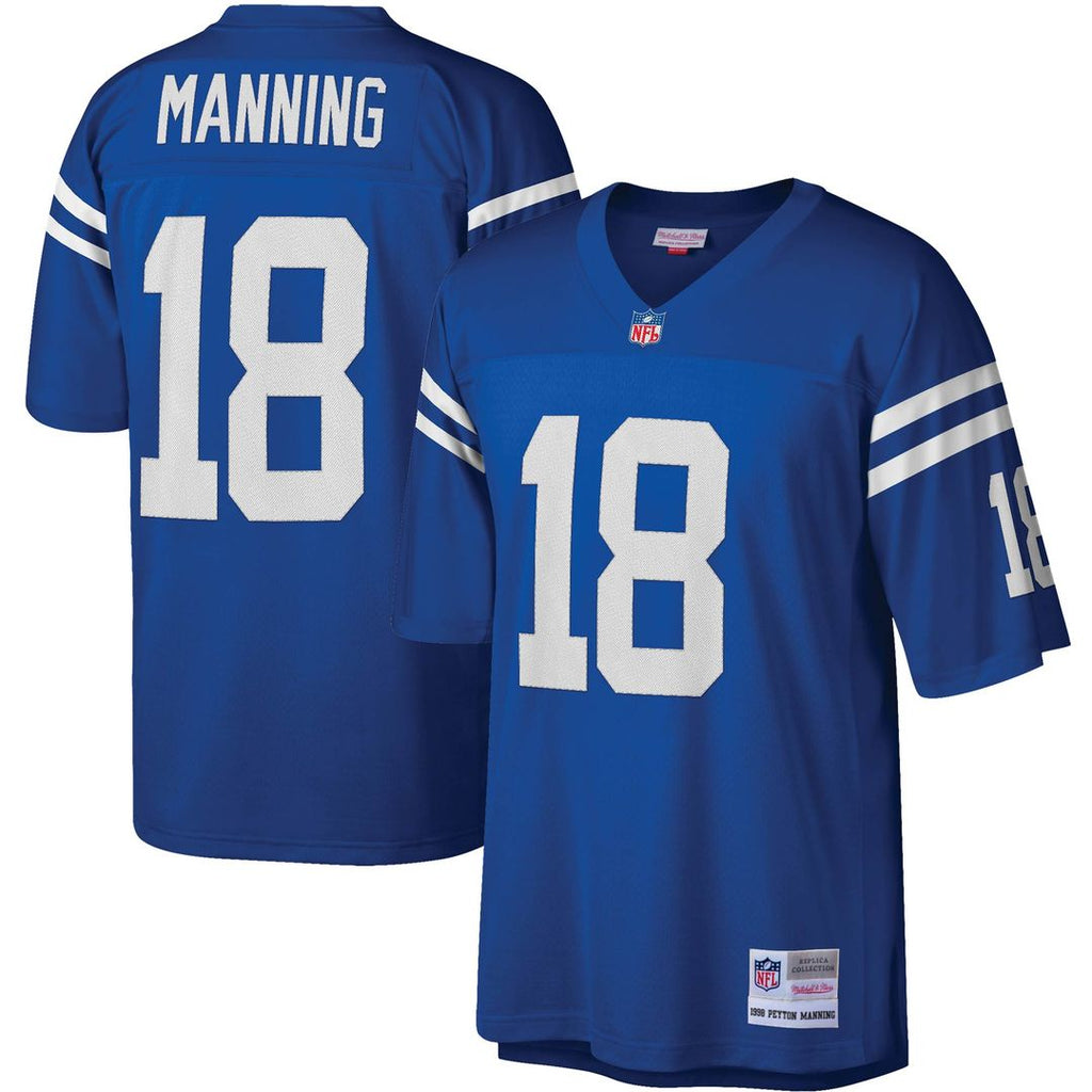 Peyton Manning Indianapolis Colts Mitchell & Ness Legacy Replica Jersey - Royal Official NFL Team Apparel Football Fan Gear