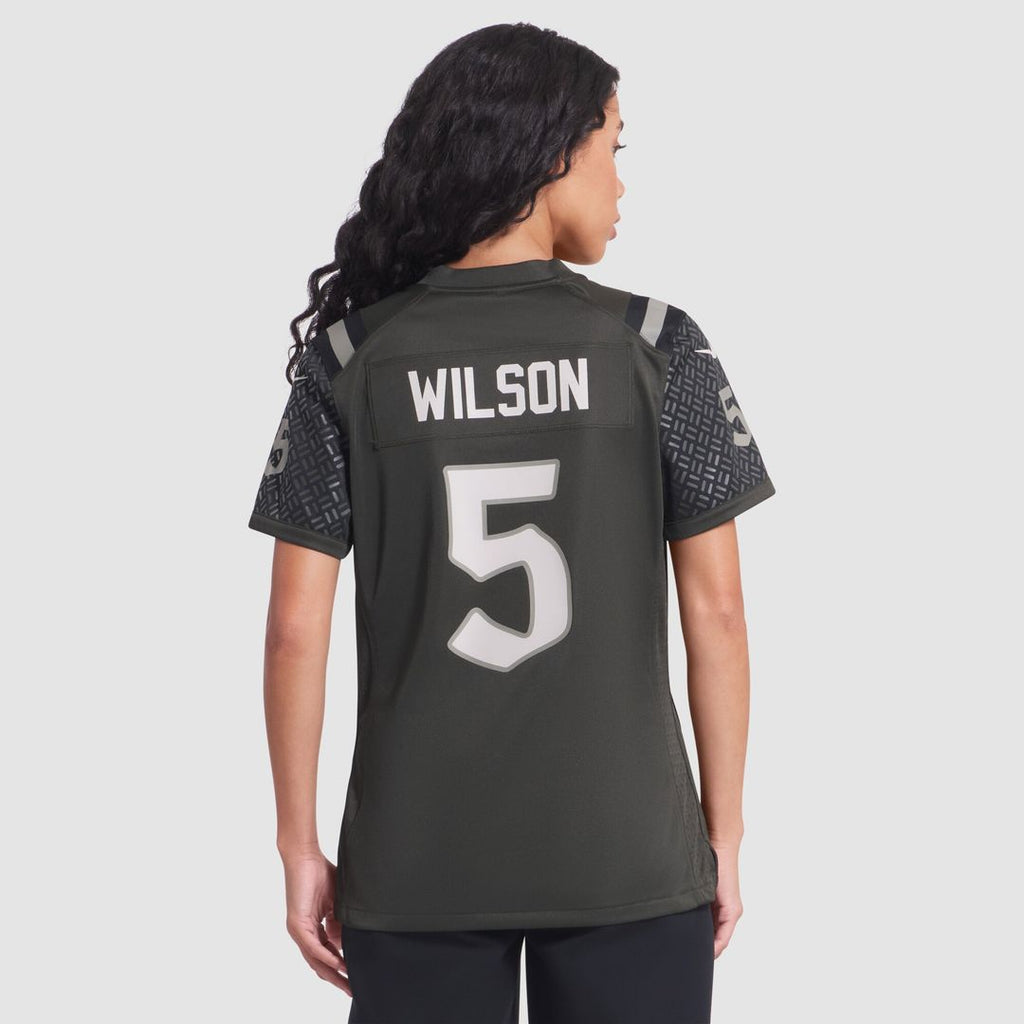 Garrett Wilson New York Jets Nike Women's 2025 Rivalries Collection Game Jersey - Gotham Green Official NFL Team Apparel Football Fan Gear