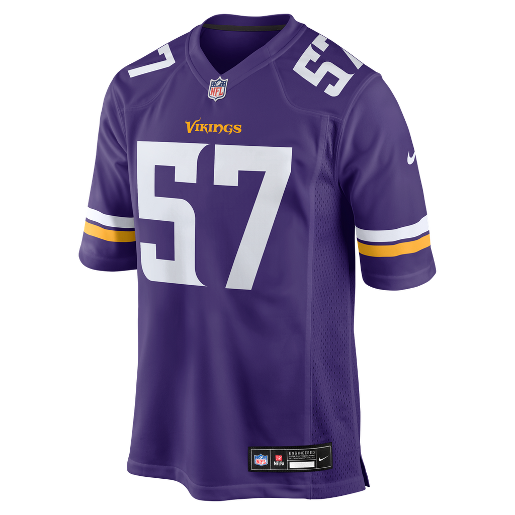 Chaz Chambliss Minnesota Vikings Nike Team Game Jersey - Purple Official NFL Team Apparel Football Fan Gear
