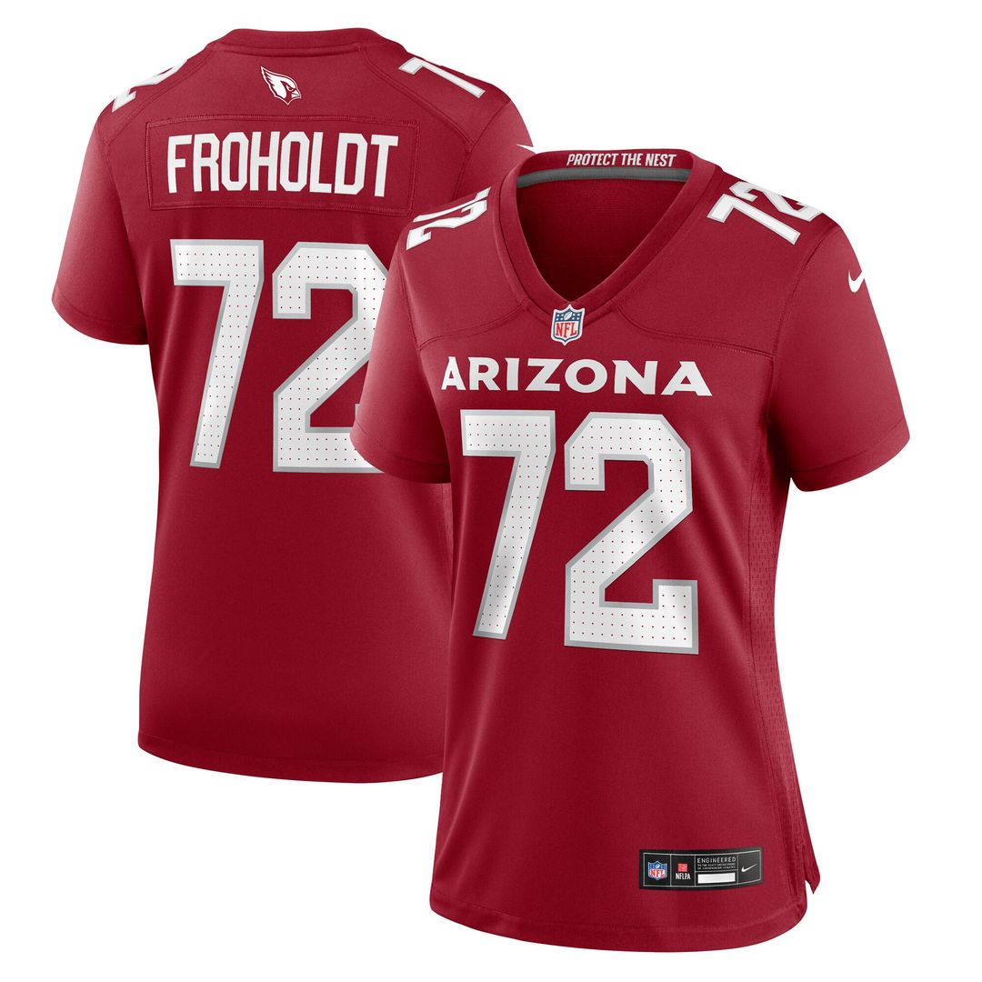 Hjalte Froholdt Arizona Cardinals Nike Women's Game Jersey - Cardinal Official NFL Team Apparel Football Fan Gear
