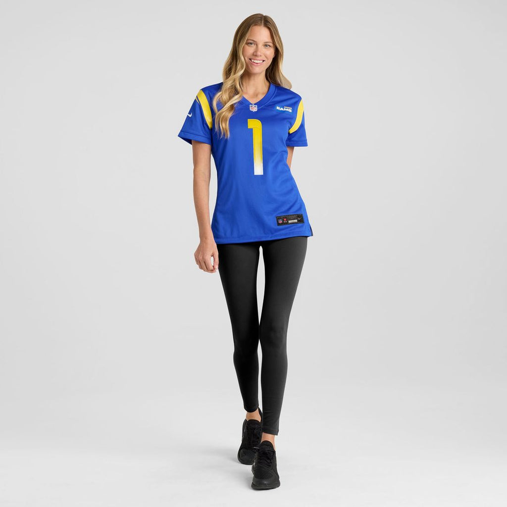 Emmanuel Forbes Jr. Los Angeles Rams Nike Women's Team Game Jersey - Royal Official NFL Team Apparel Football Fan Gear